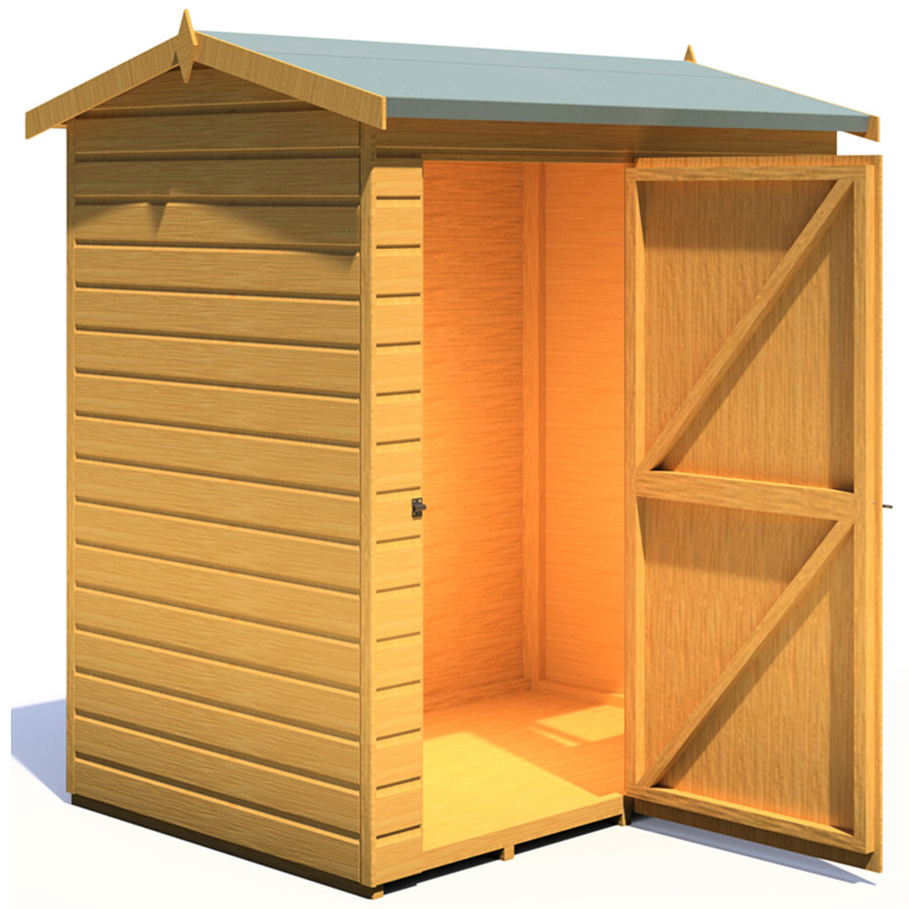 Shire Lewis 6 x 4ft Style D Reverse Apex Shed Image 5
