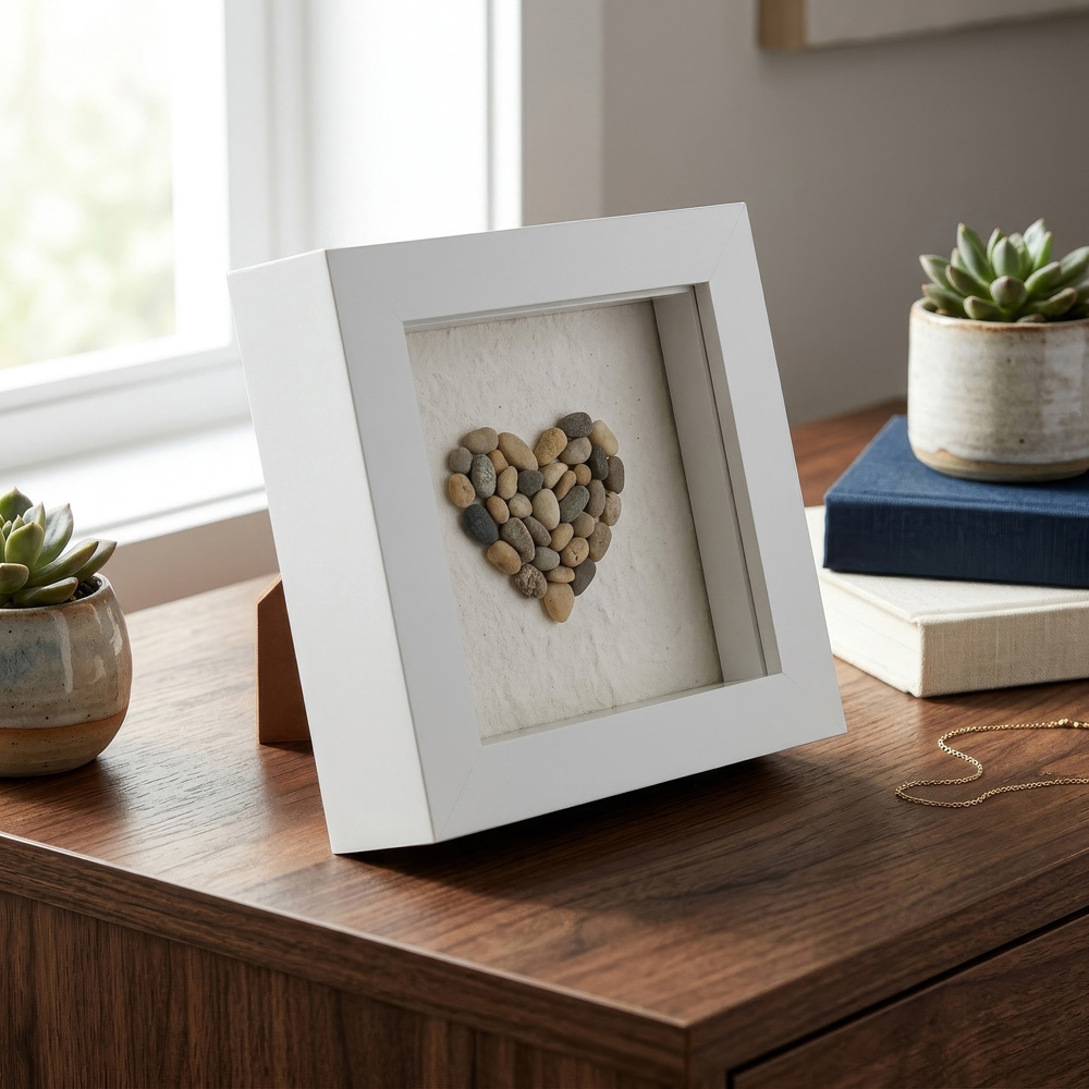 Nicola Spring White 3D Box Photo Frame 4 x 4 inch with Black Mount 2 x 2 inch 5 Pack Image 3