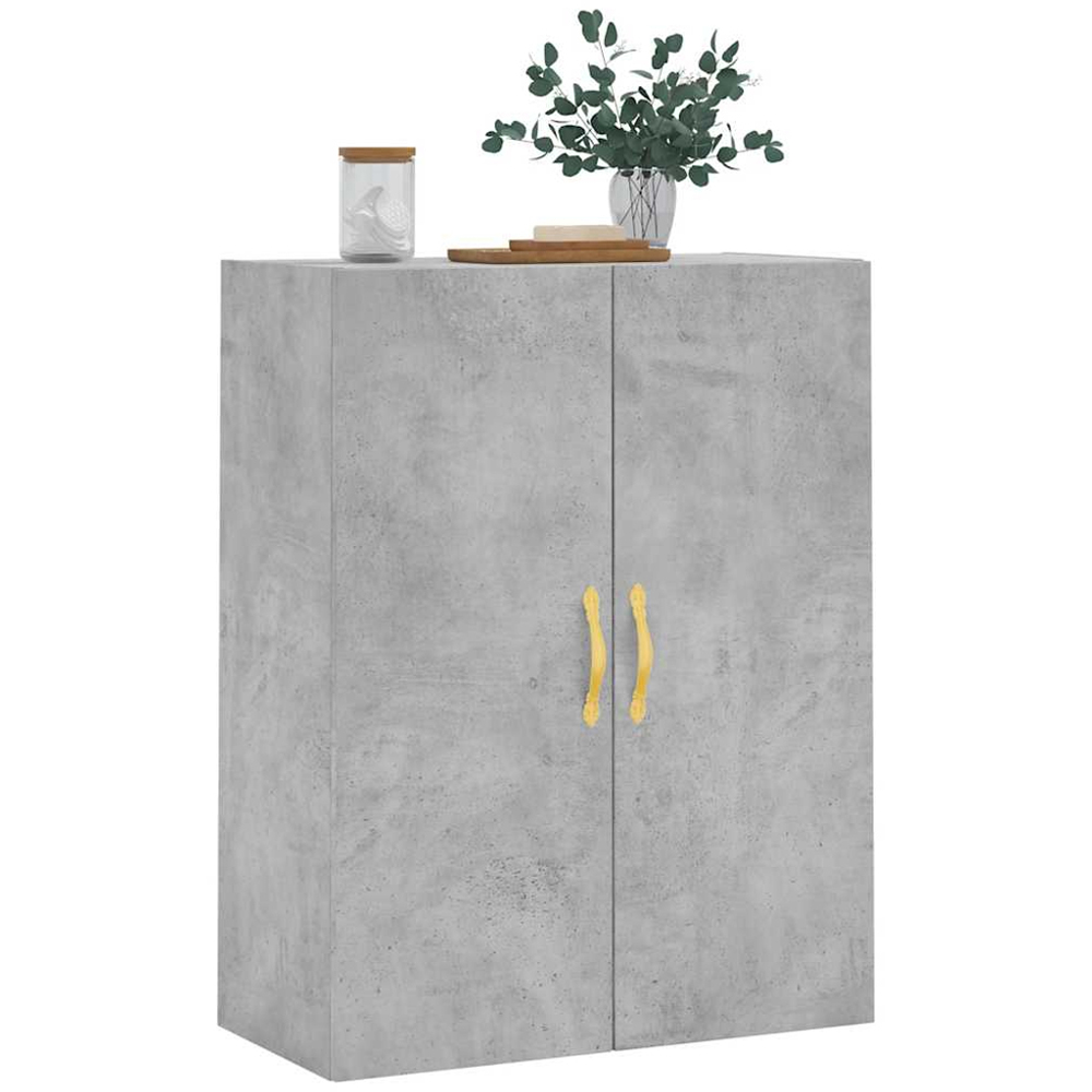 vidaXL 2 Door Concrete Grey Wall Mounted Cabinet Image 3