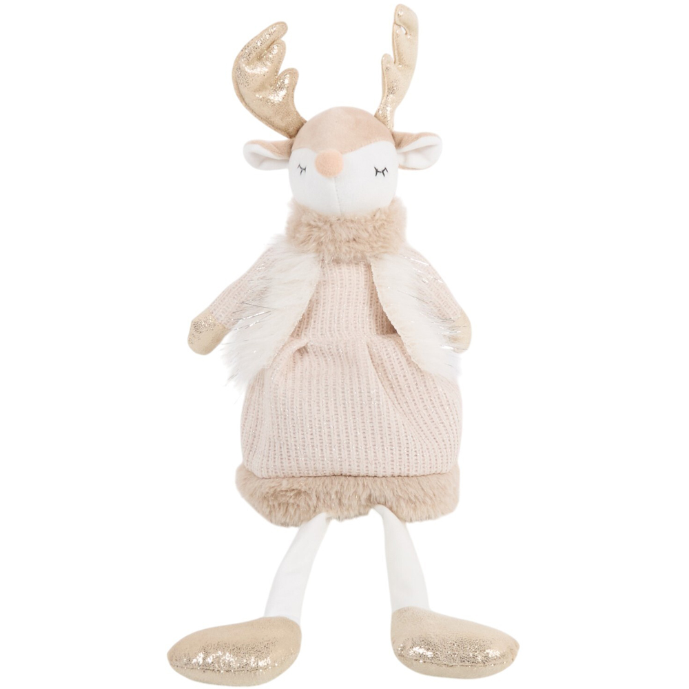 Cute Shelf Sitting Reindeer Decoration Neutral Image 1