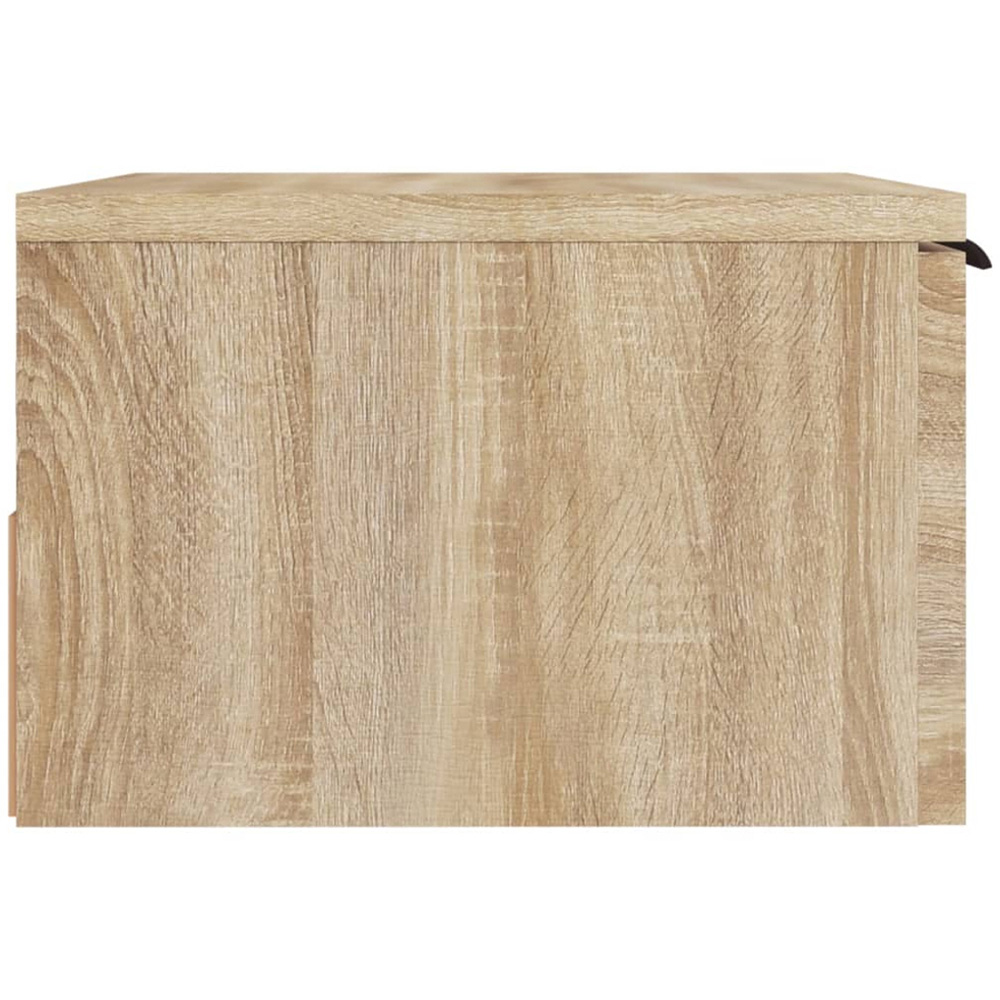 vidaXL Set of 2 Sonoma Oak Wall Mounted Bedside Cabinet Image 5