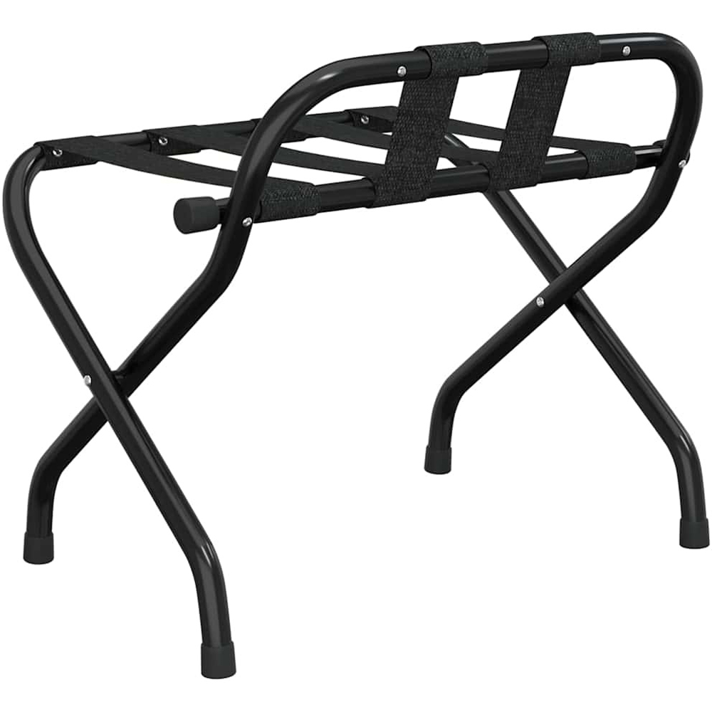 Walplus Black Luggage Rack with Backrest 52 x 56 x 39cm Image 4