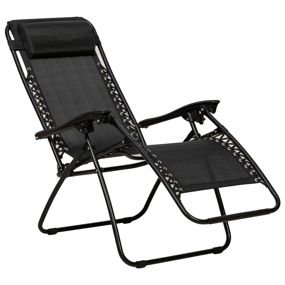 Royalcraft Black Zero Gravity Relaxer Chair Image 1