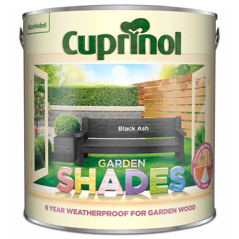 Cuprinol Garden Shades Black Ash Exterior Paint 2.5L Image 2