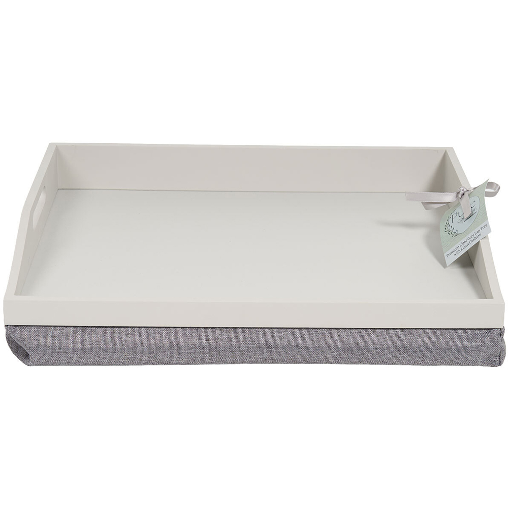 Premium White and Grey Lap Tray Image 2