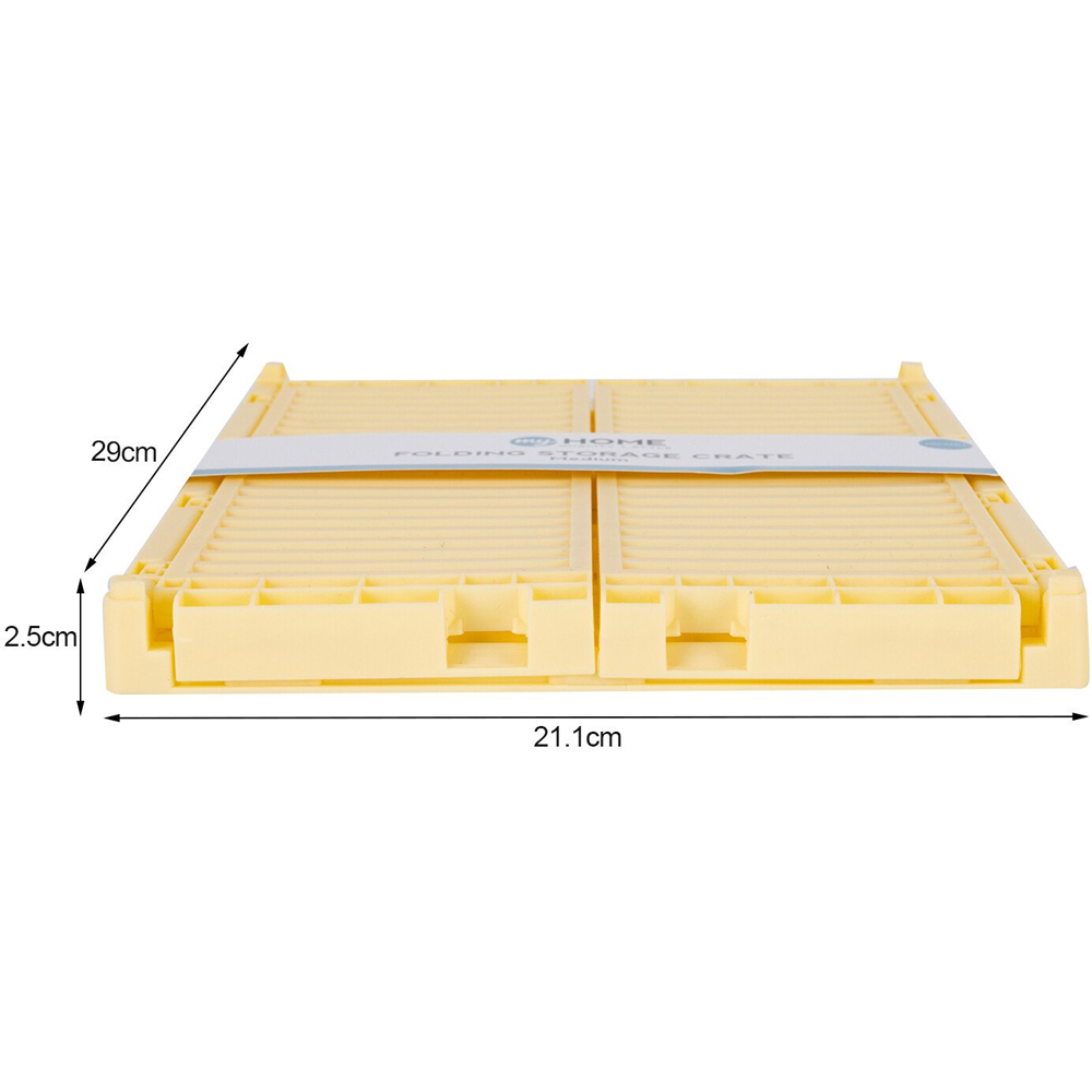 My Home Medium Ribbed Foldable Storage Crate Image 7