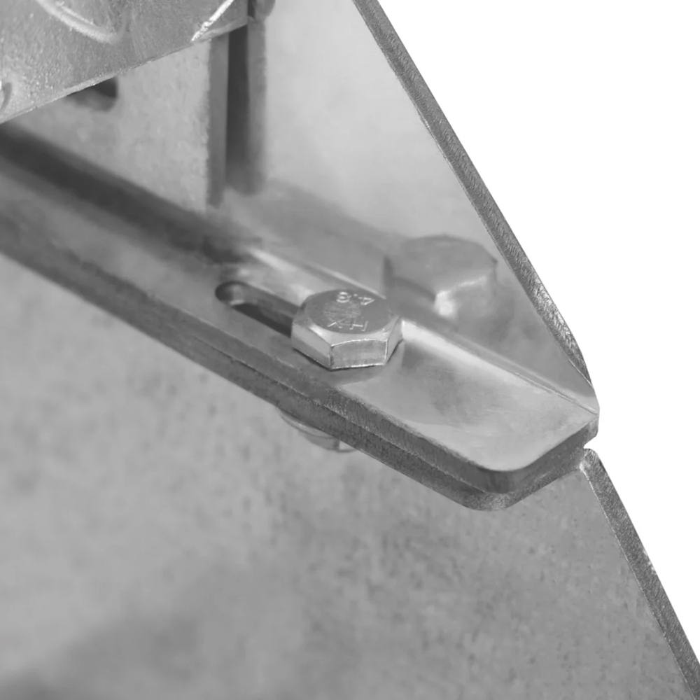 Monstershop 900mm Adjustable 2 Section Galvanised Staircase Image 3