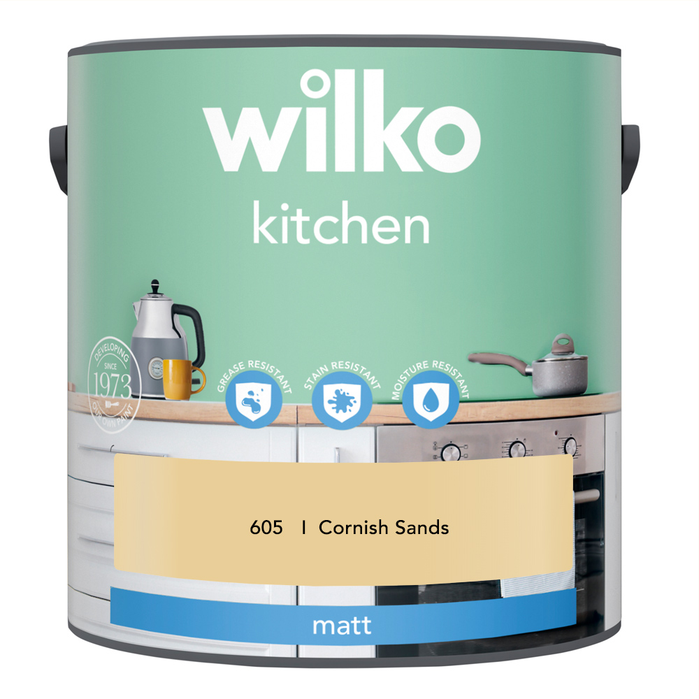 Wilko Kitchen Cornish Sands Matt Emulsion Paint 2.5L Image 2