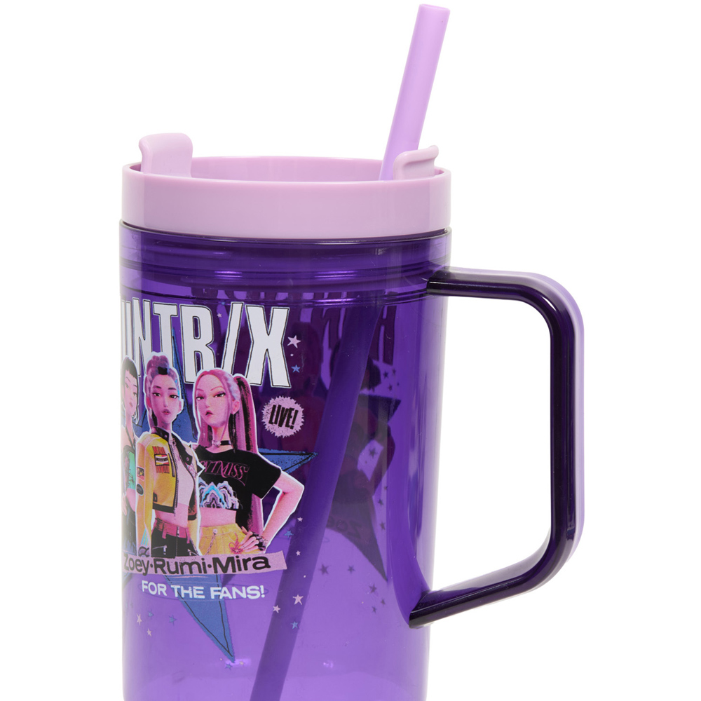 KPop Demon Hunters Plastic Tumbler Purple Image 3