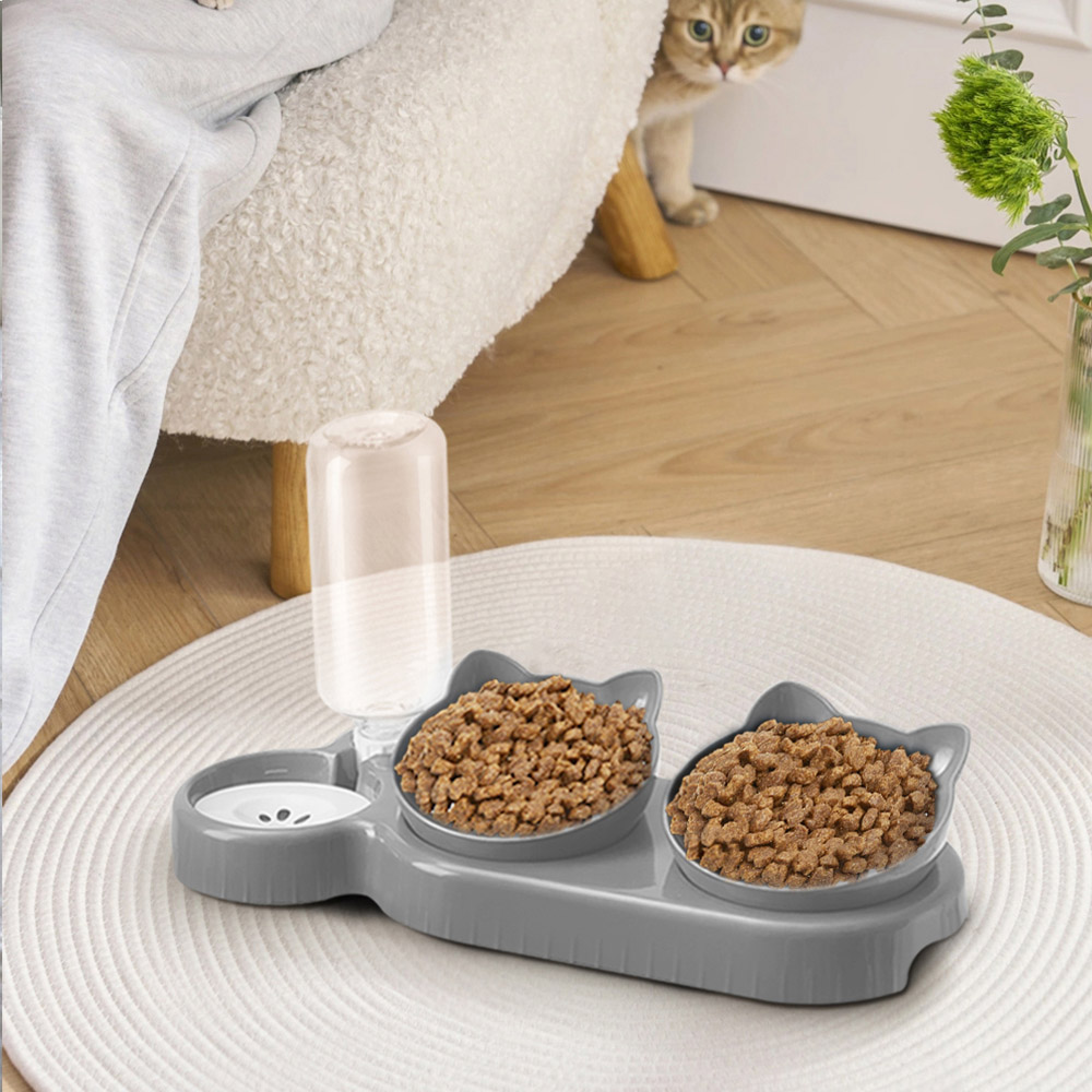 H&O Direct 3 in 1 Pet Bowl Set Image 2