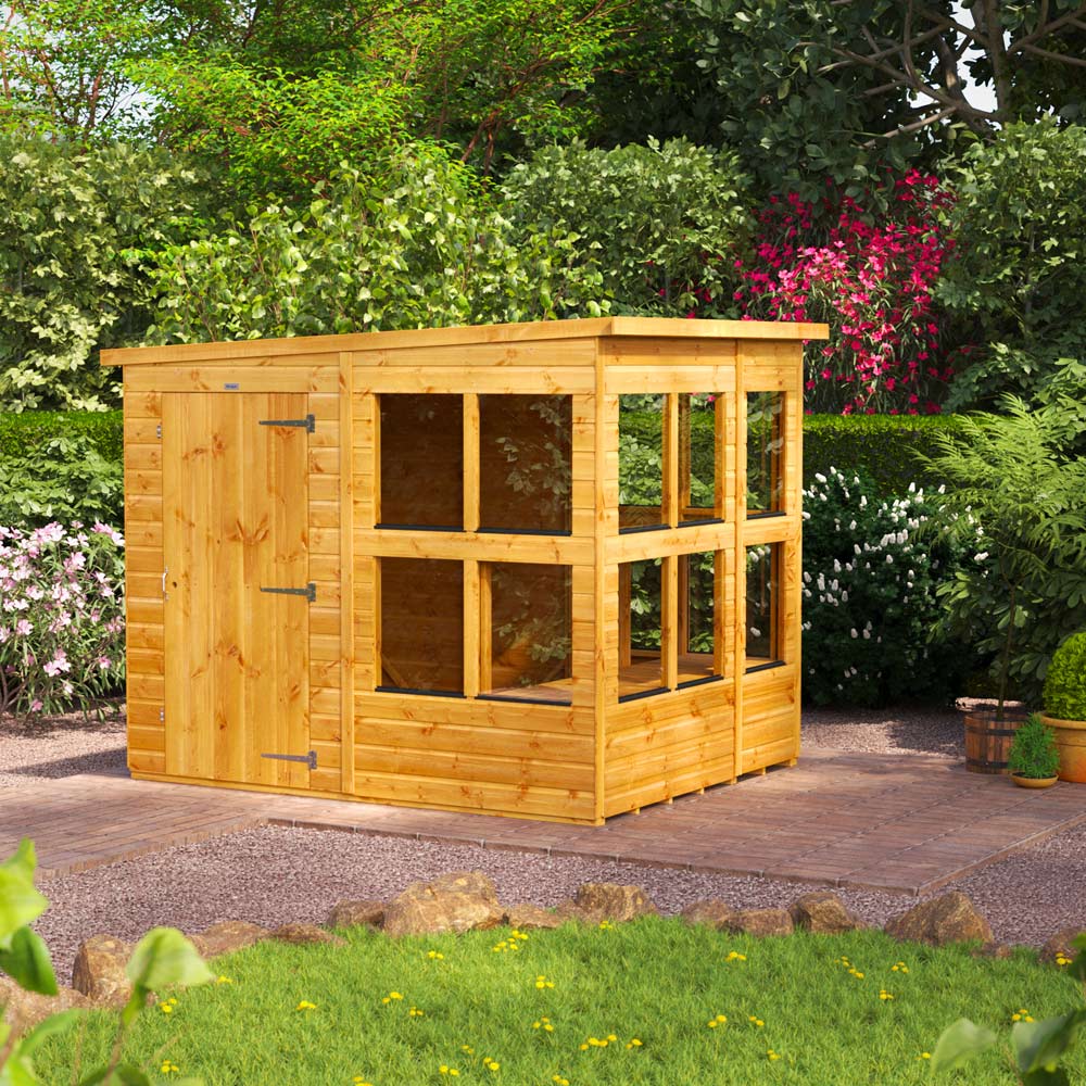 Power 6 x 8ft Pent Potting Shed Image 2