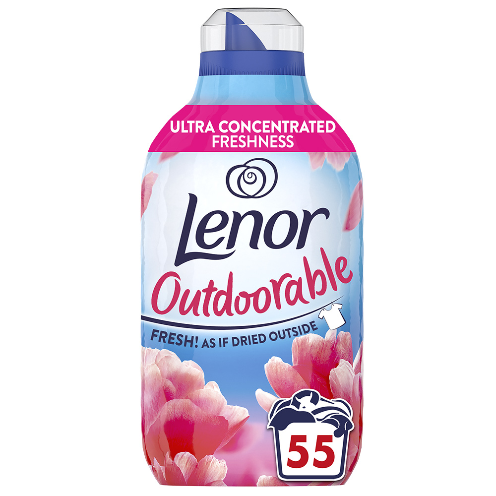 Lenor Pink Blossom Outdoorable Fabric Conditioner 55 Washes 770ml Image 1