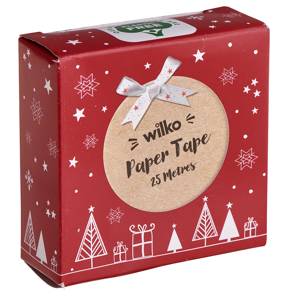 Wilko Winter Fables Paper Tape 25m Wilko