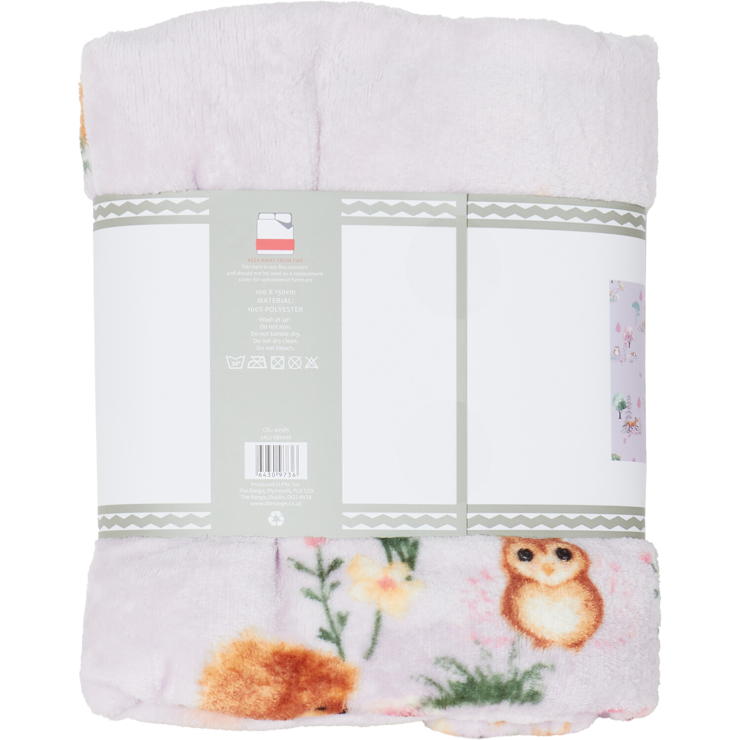 Enchanted Forest Throw - White Image 4