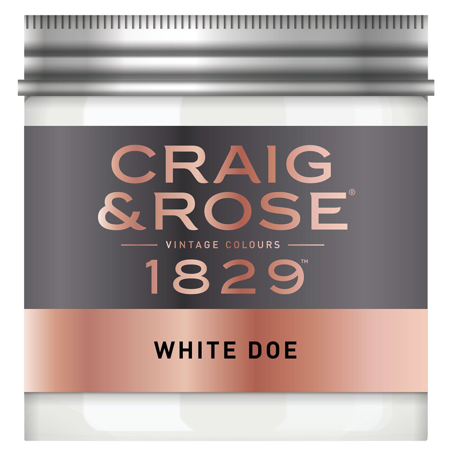 Craig and Rose 1829 Emulsion Tester Pot - White Doe Image 1