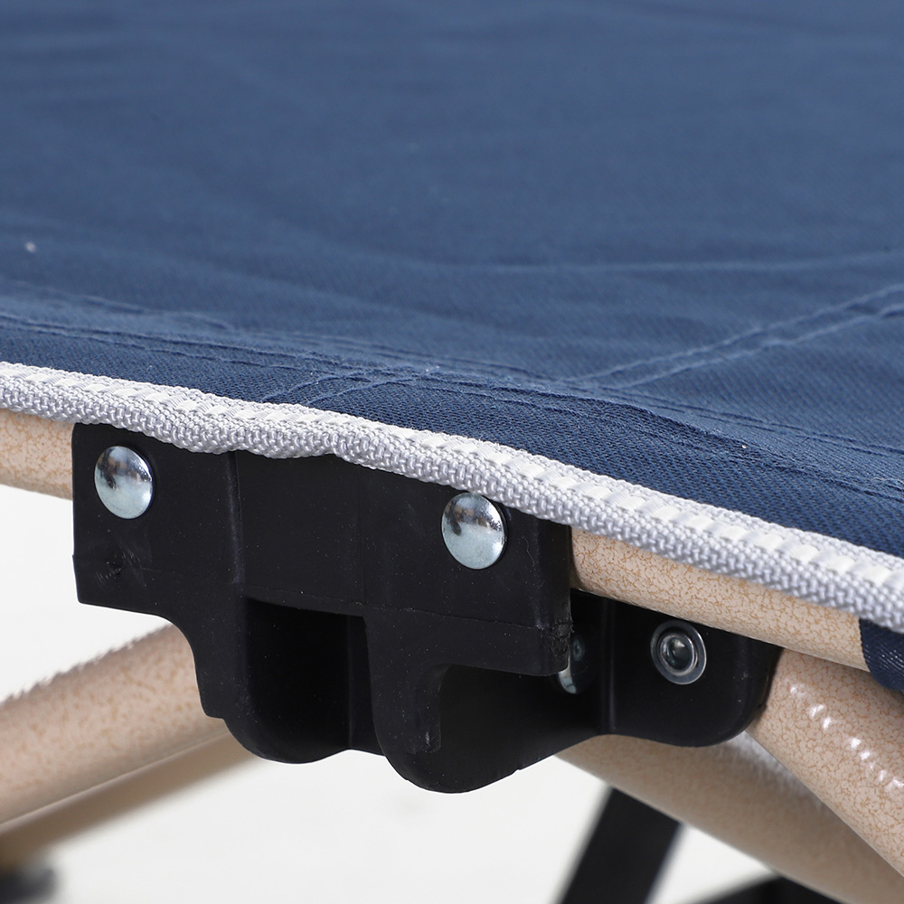 Outsunny Single Folding Camping Bed Blue Image 3