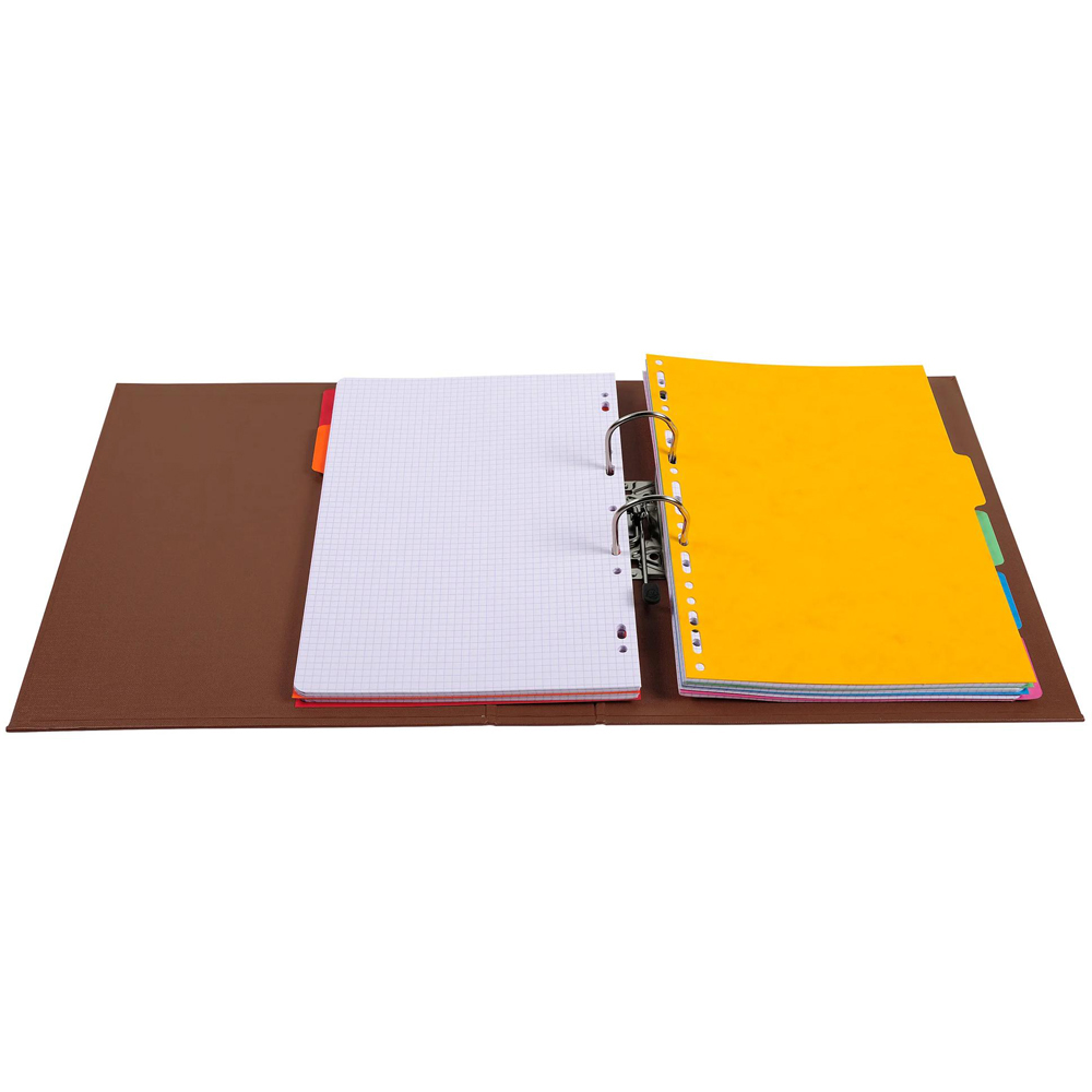 Exacompta PremTouch A4 Brown PVC Level Arch File 10 Pack Image 3