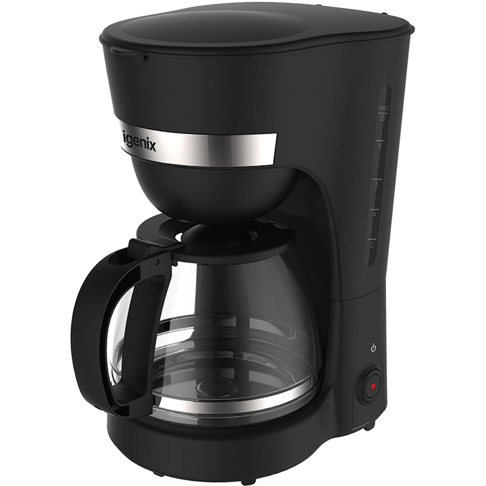 Igenix IGCM01286B Black 1.25L Filter Coffee Maker Image 3