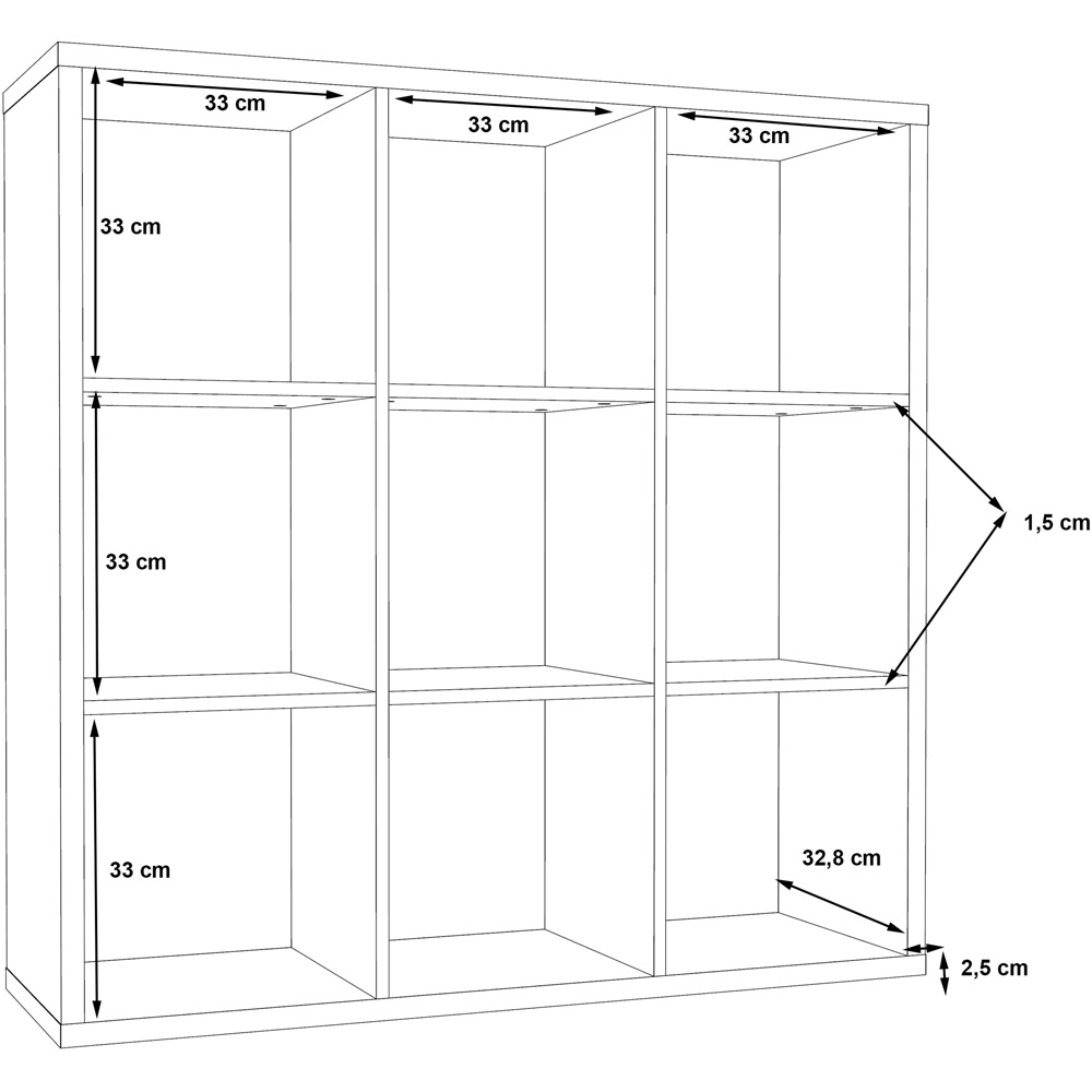 Florence Mauro 6 Shelf Matt Black Bookshelf Image 8