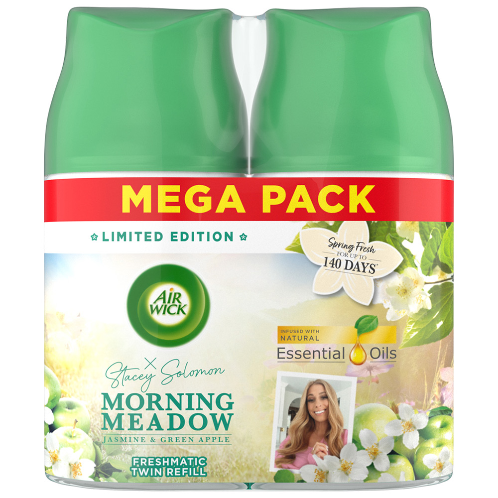 Air Wick x Stacey Solomon Morning Meadow Freshmatic Refill Mega Pack 250ml Image 1