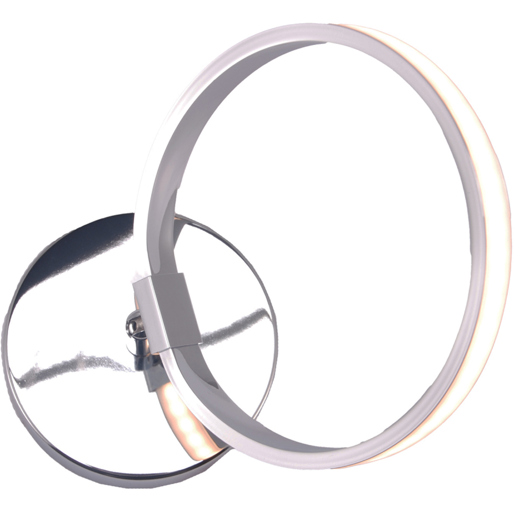 Happy Homewares Chrome Halo Ring LED Ceiling Light Fitting Image 3