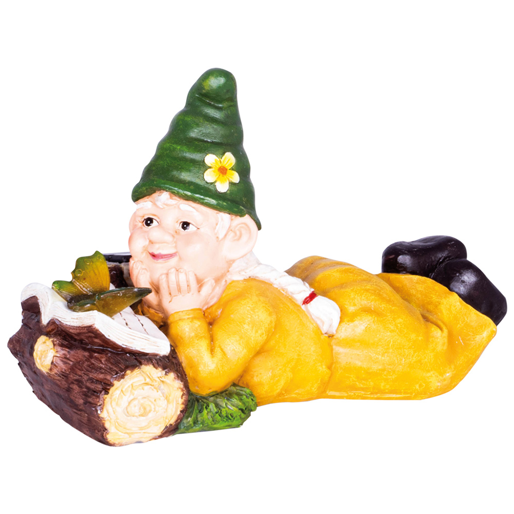 St Helens Female Gnome Lying By A Log Image 1