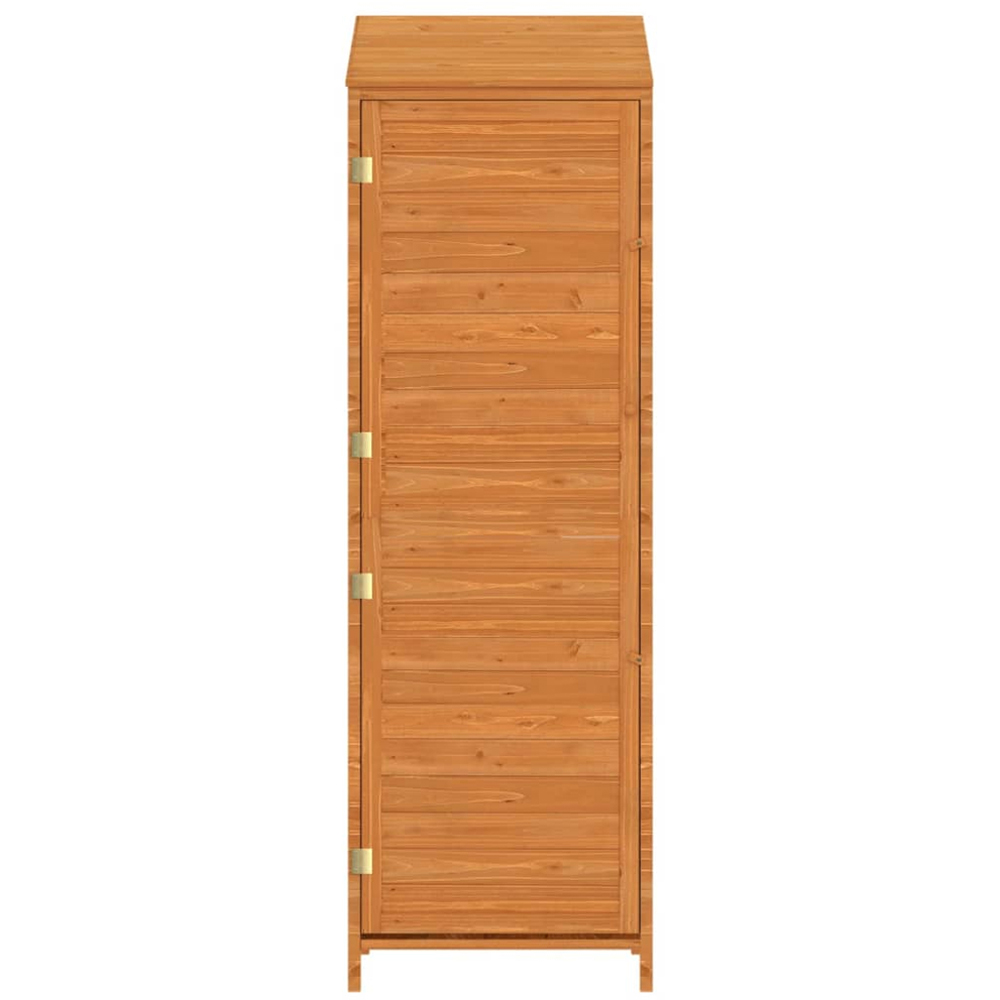 vidaXL 1.8 x 1.7ft Brown Wooden Pent Garden Shed Image 4