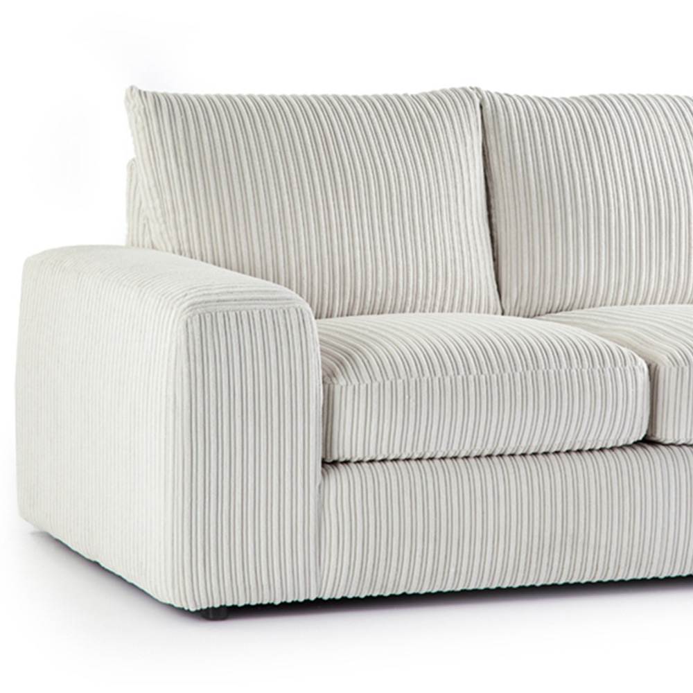 Portland Luciana Luxury 2 Seater Cream Jumbo Cord Sofa Image 3