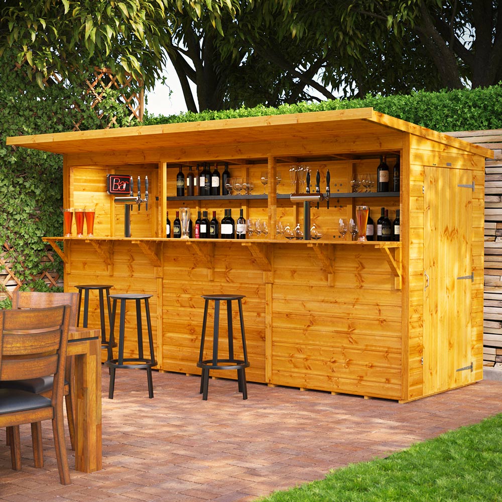 Power 12 x 4ft Pub Shed Image 2