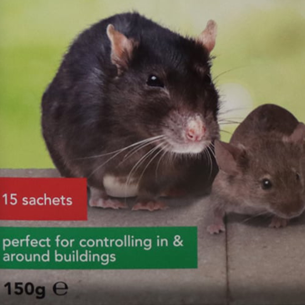 Wilko Mouse and Rat Killer Sachets 15 x 10g Image 2