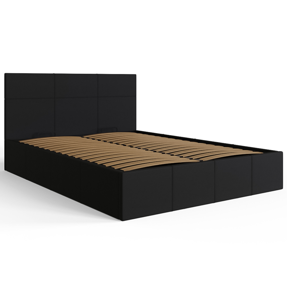 GFW Small Double Black Side Lift Ottoman Bed Image 5