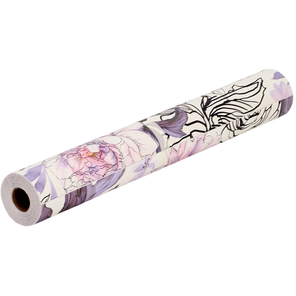 Living and Home Floral Pattern Pink and Purple Peel and Stick Wallpaper Image 3