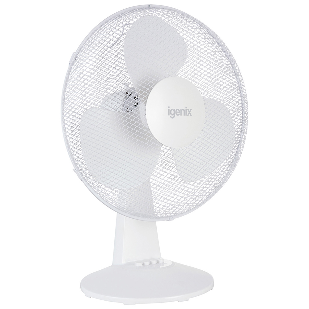 Igenix White Desk Fan 16 inch Image 3