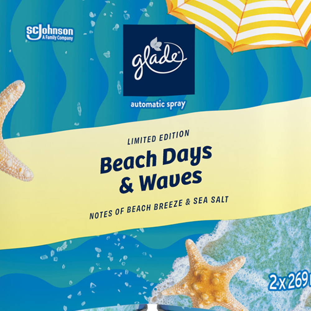 Glade Beach Days and Waves Auto Spray Twin Refill 2 x 269ml Image 3