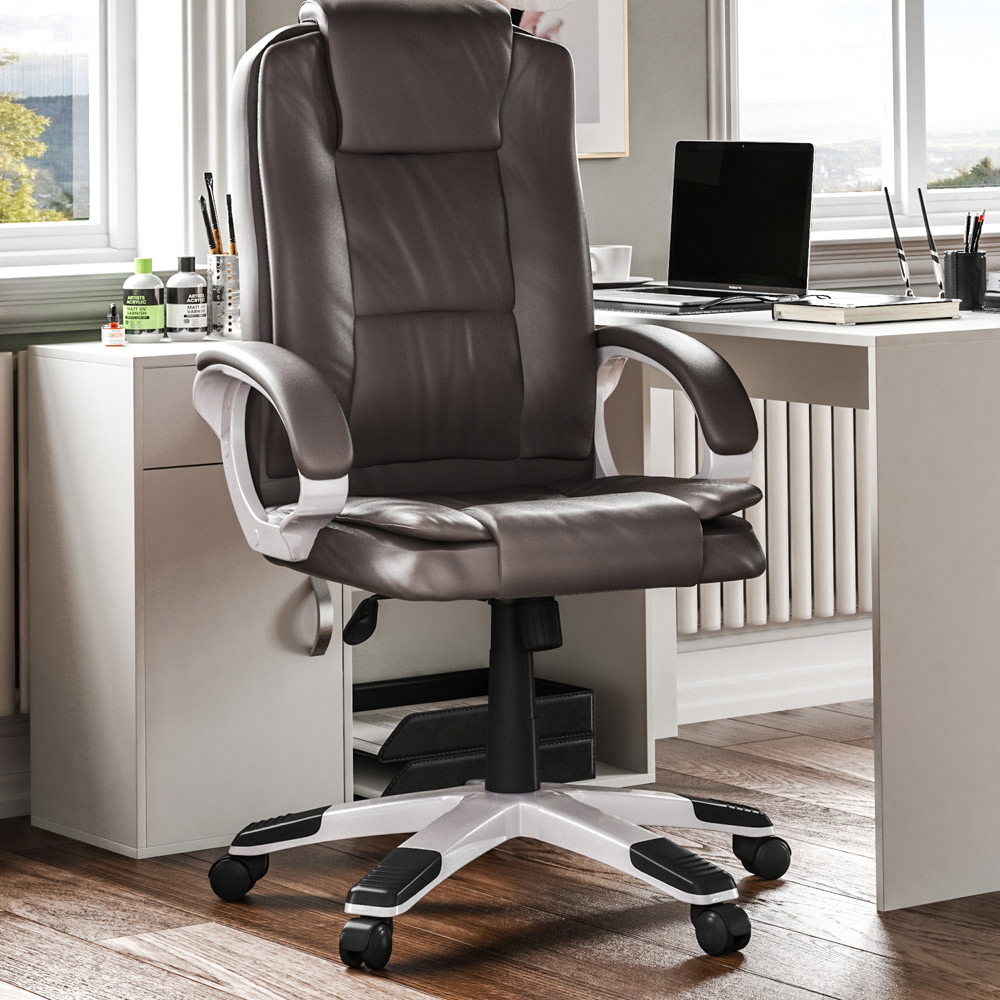Vida Designs Charlton Brown Office Chair Image 1