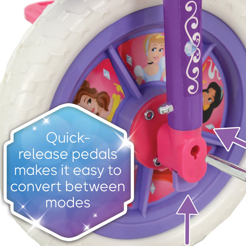 Disney Princess 2-in-1 Training Bike 10inch Image 8