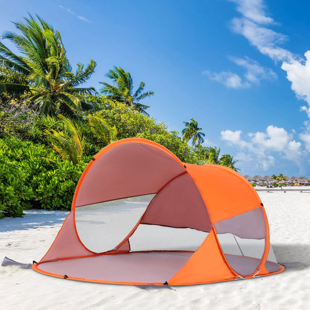 Outsunny Orange Pop-Up Portable Tent Image 2