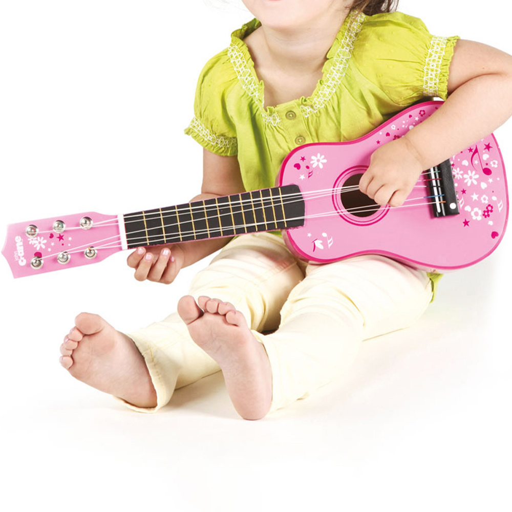 Tidlo Pink Flowers Guitar Image 2