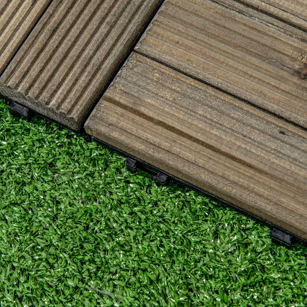 Outsunny 27pc Patio Interlock Decking Image 3