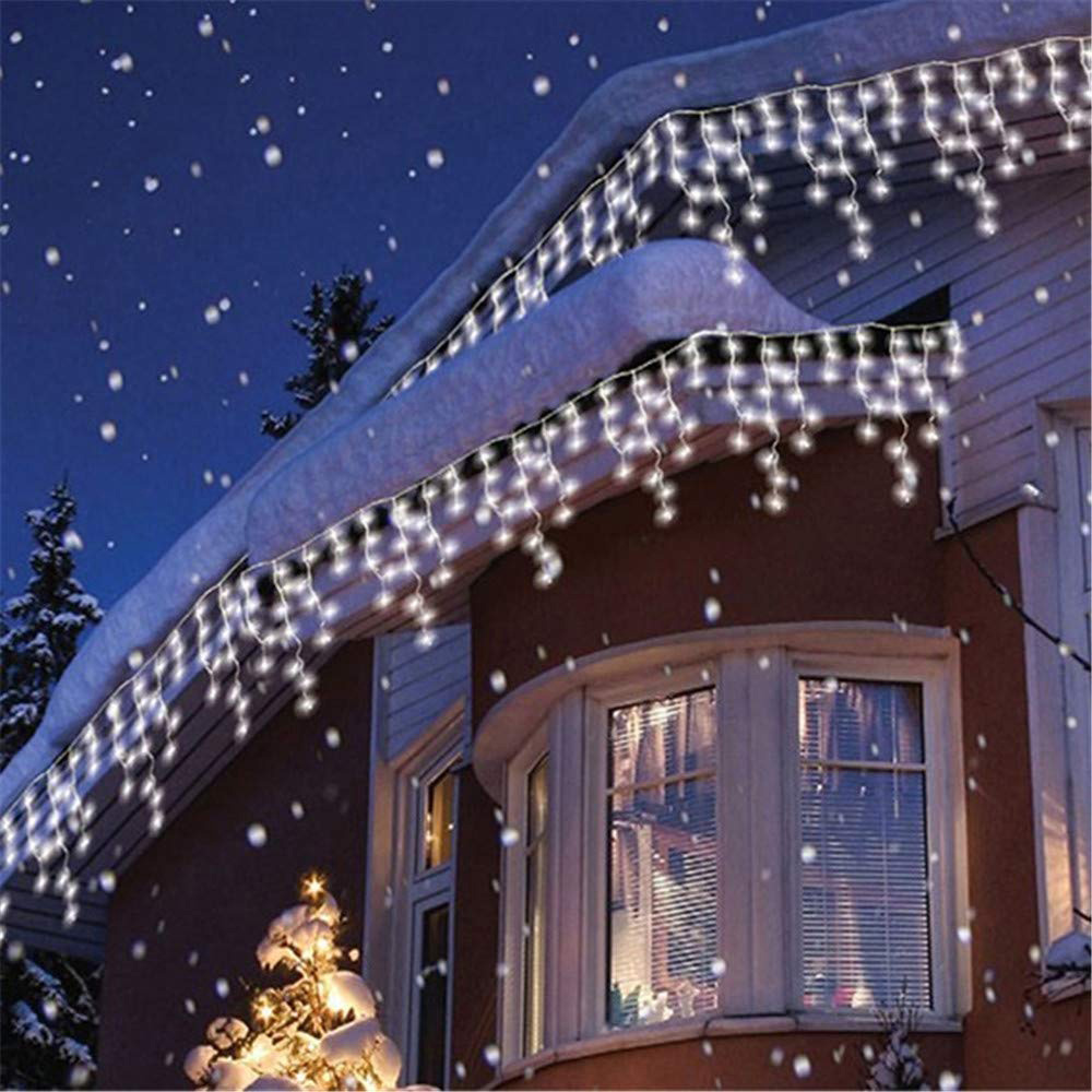 Best Artificial Bright White LED Icicle Light 2.5m Image 3