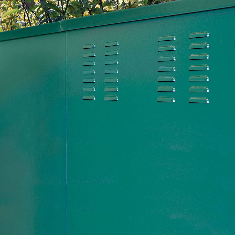 Asgard Centurion 5x 11ft Double Door Grey High Security Apex Motorcycle Garage Image 8