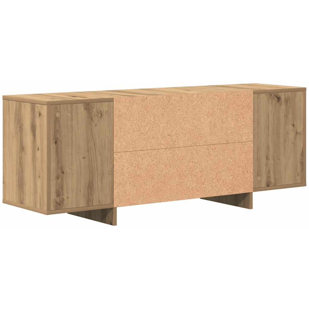 vidaXL 2 Door 4 Shelf Artisan Oak TV Cabinet Image 7