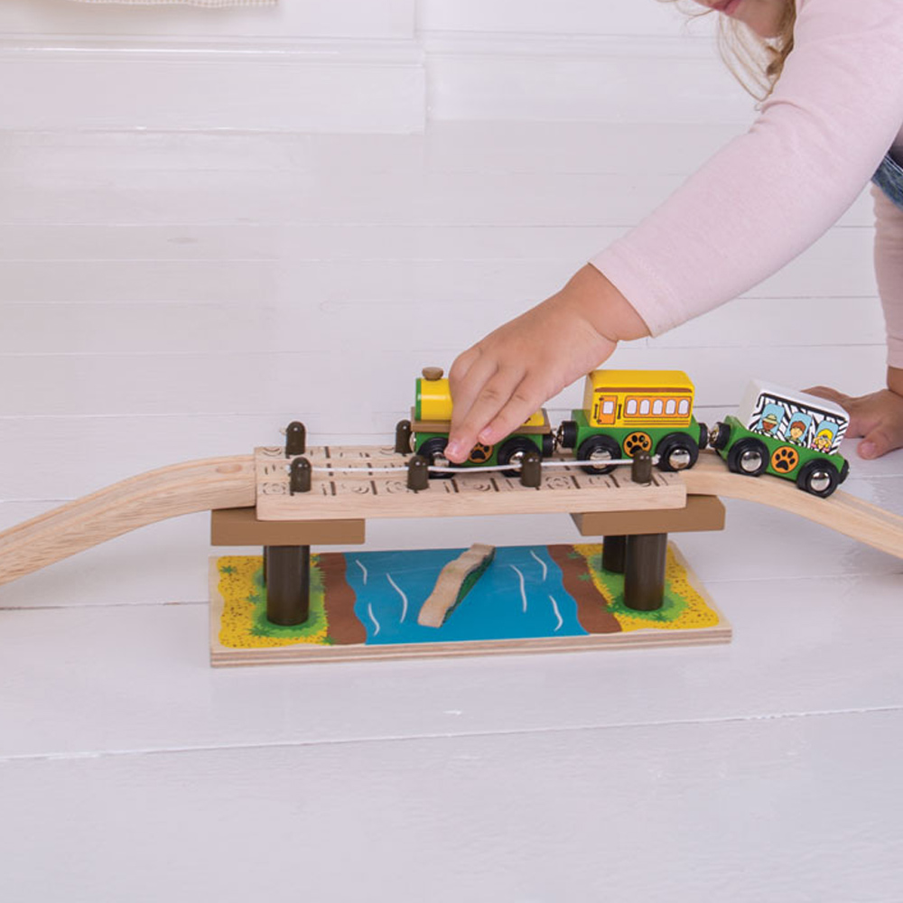 BigJigs Toys Rail Safari Rope Bridge Image 2