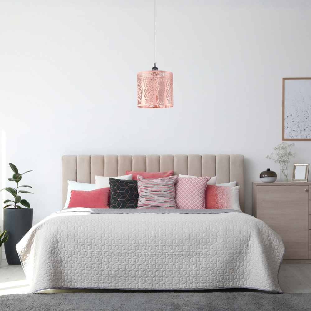 Happy Homewares Polished Copper Metal Forest Pendant Shade Image 2