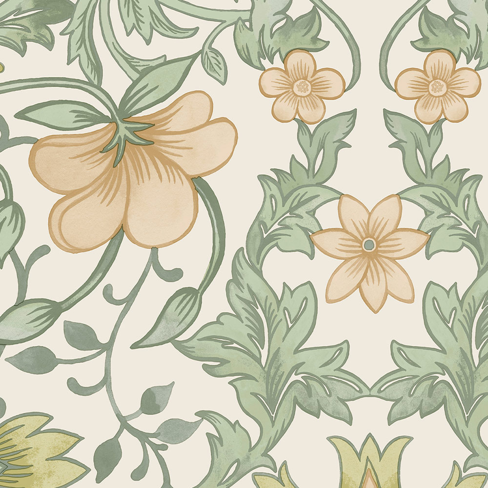 Holden Decor Vintage Floral Cream Ochre Wallpaper Image 4