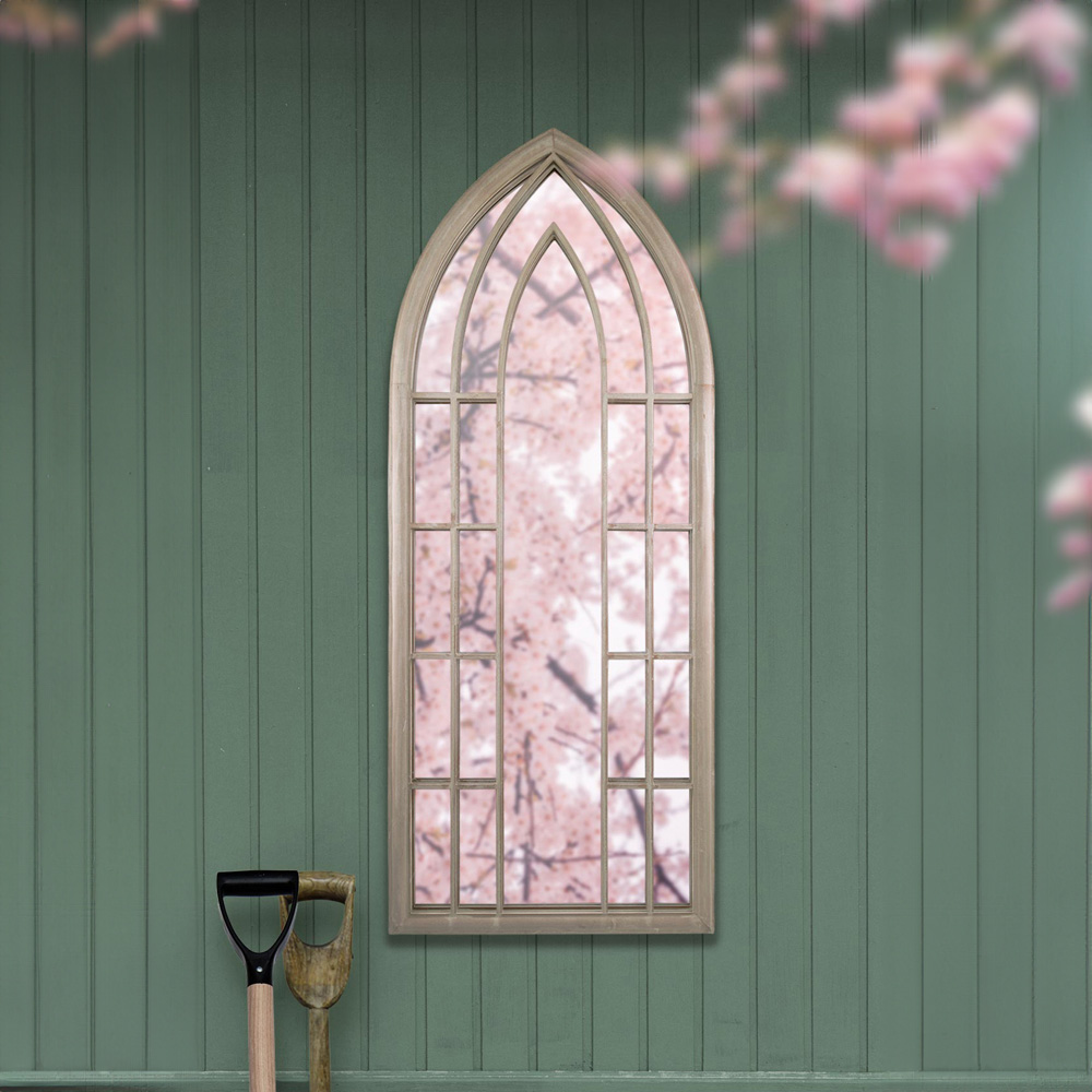 MirrorOutlet Somerley Gothic Arched Garden Mirror 150 x 61cm Image 6