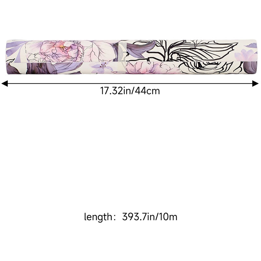 Living and Home Floral Pattern Pink and Purple Peel and Stick Wallpaper Image 8