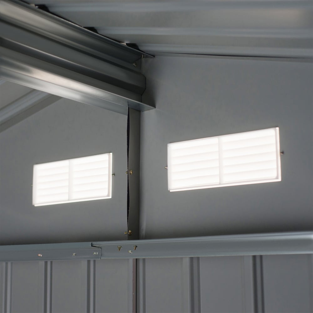 Outsunny 9x6ft Metal Storage Shed Image 4