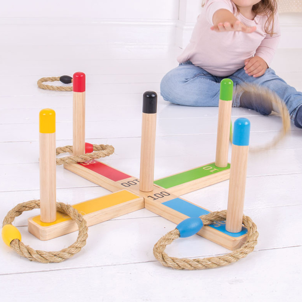 Bigjigs Toys Kids Wooden Quoits Game Image 3