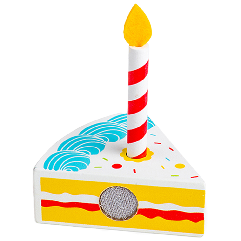 Bigjigs Toys Wooden Birthday Cake with Candles Multicolour Image 4